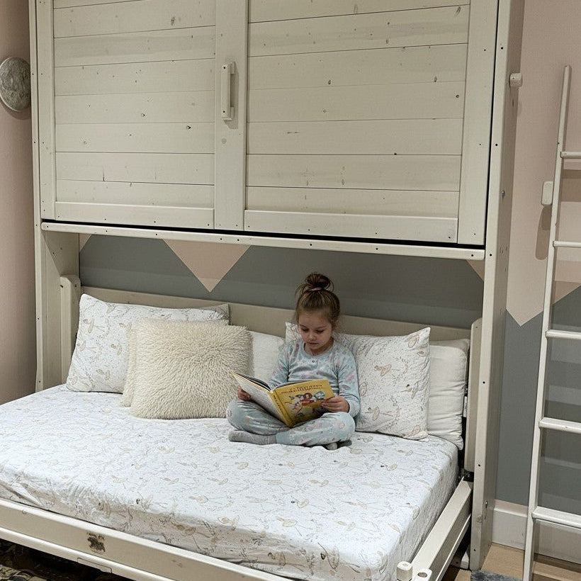 Murphy Bunks - White - Kootenay Murphy Beds