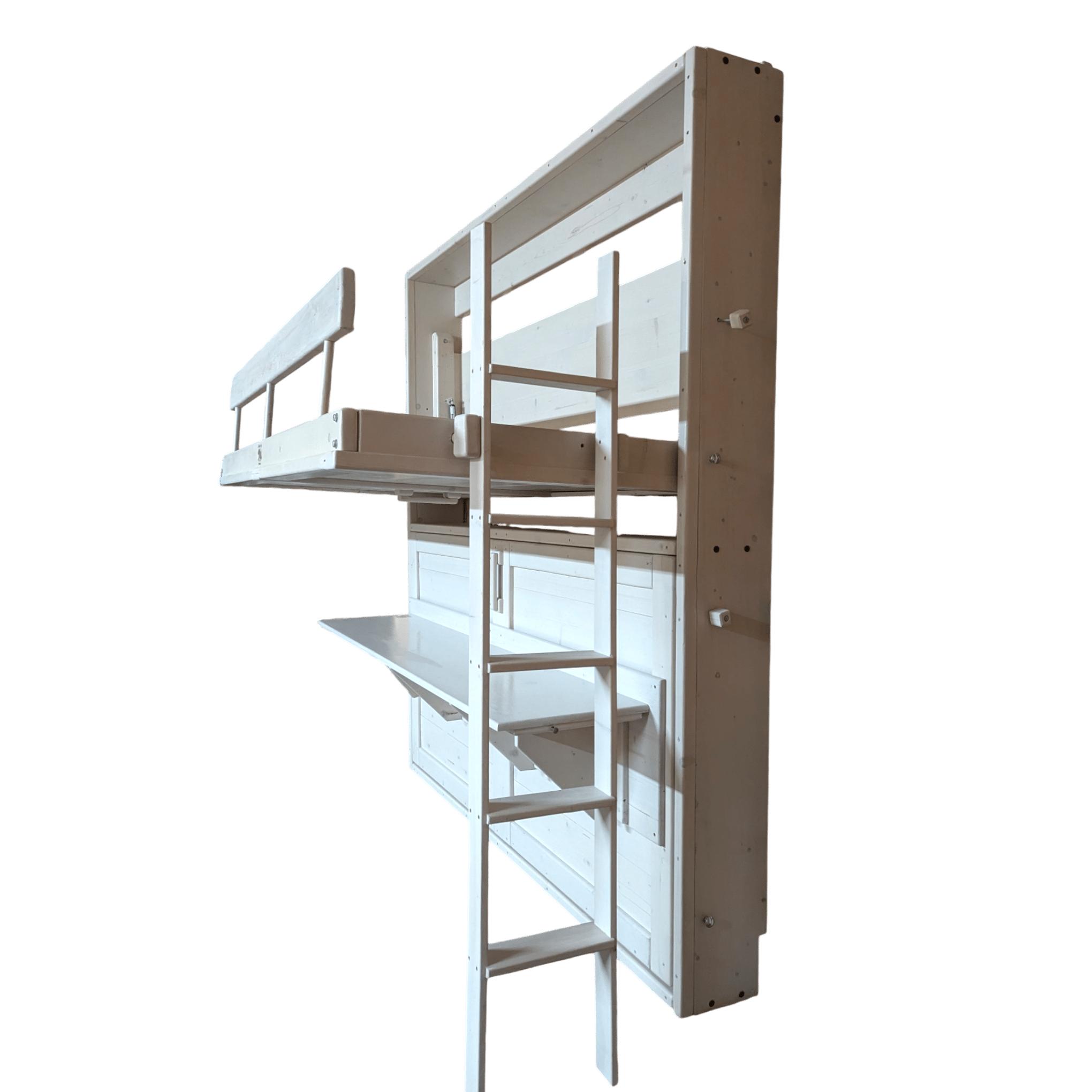 Murphy Bunks - White - Kootenay Murphy Beds