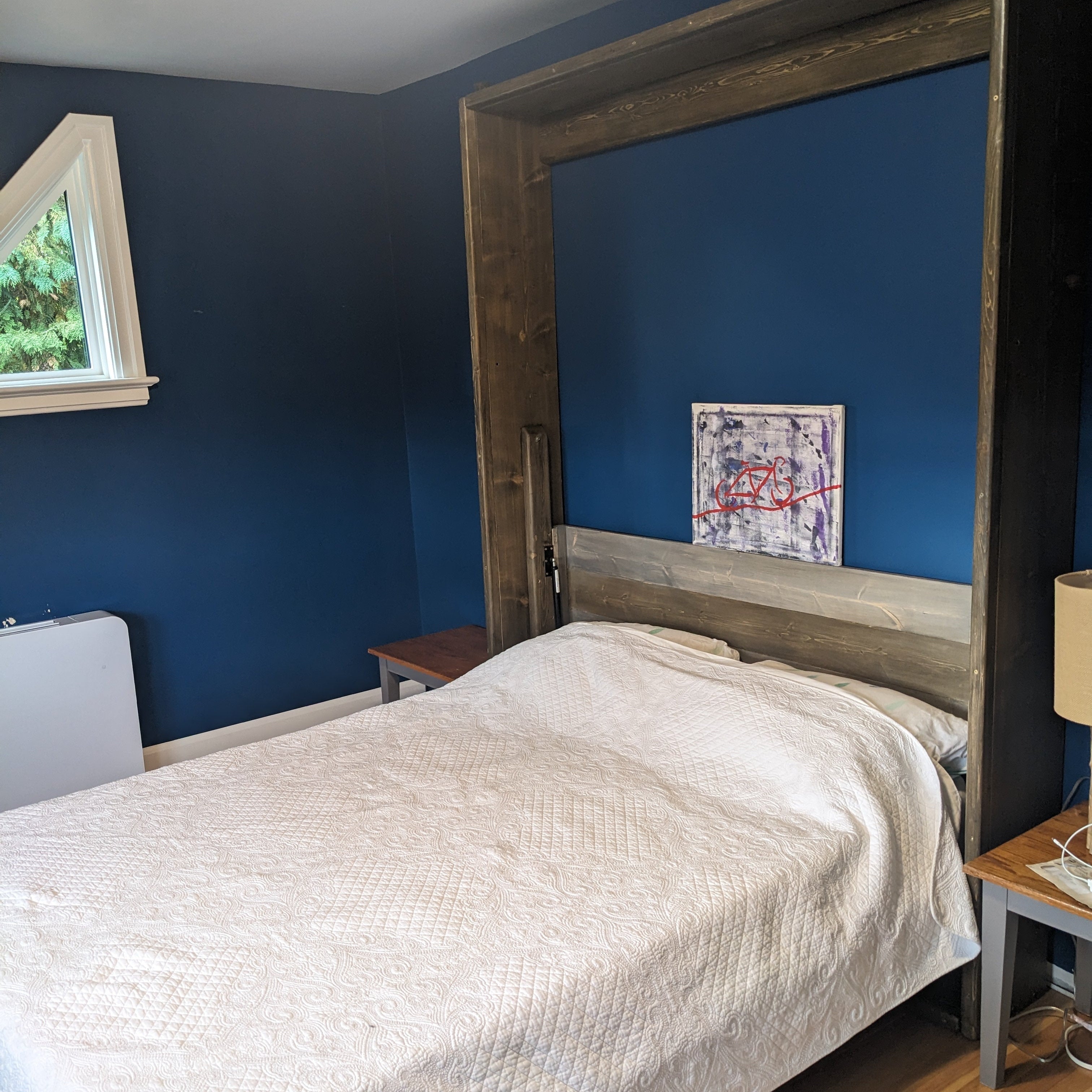Queen Murphy Bed - Signature Blue - Kootenay Murphy Beds