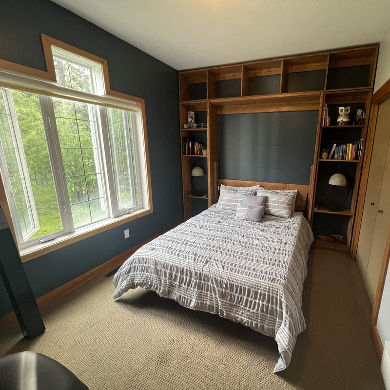 Side Shelf for Vertical Murphy Bed up to 88"High x 24" Width - Kootenay Murphy Beds
