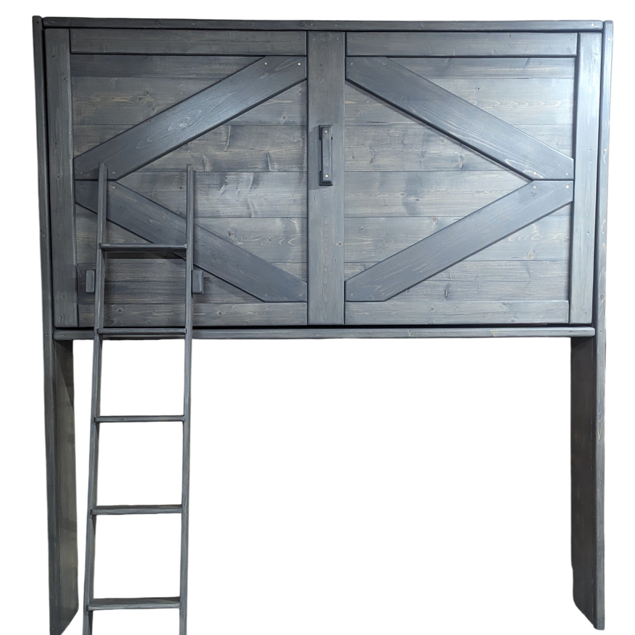 Twin Murphy Loft Bed - Grey Diamond - Kootenay Murphy Beds