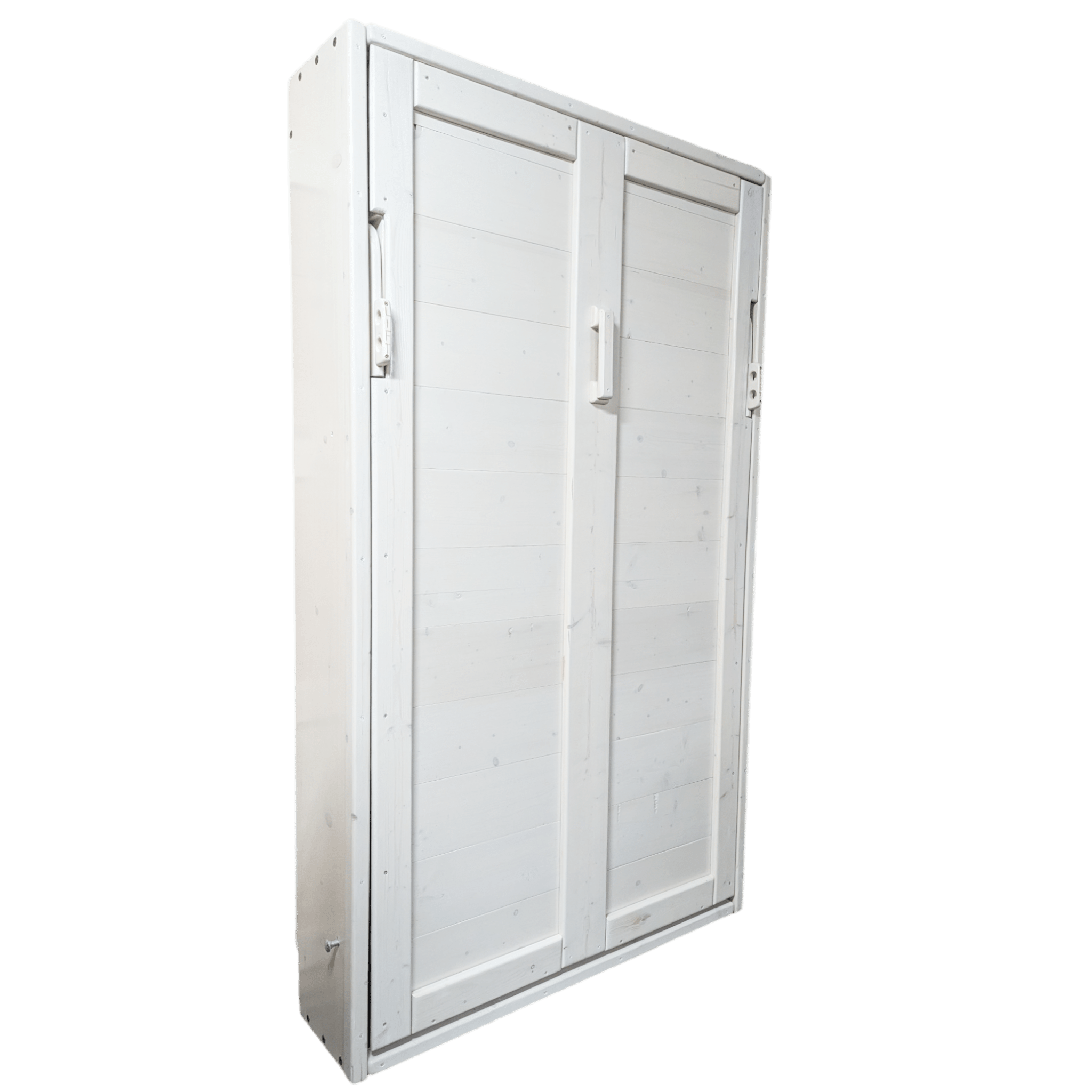 Twin Vertical Murphy Bed - White - Kootenay Murphy Beds