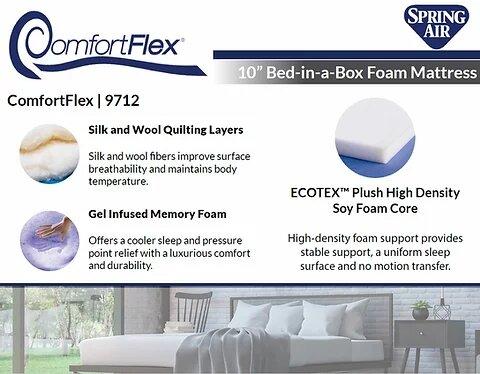 ComfortFlex Memory Foam Mattress - 10" - Kootenay Murphy Beds