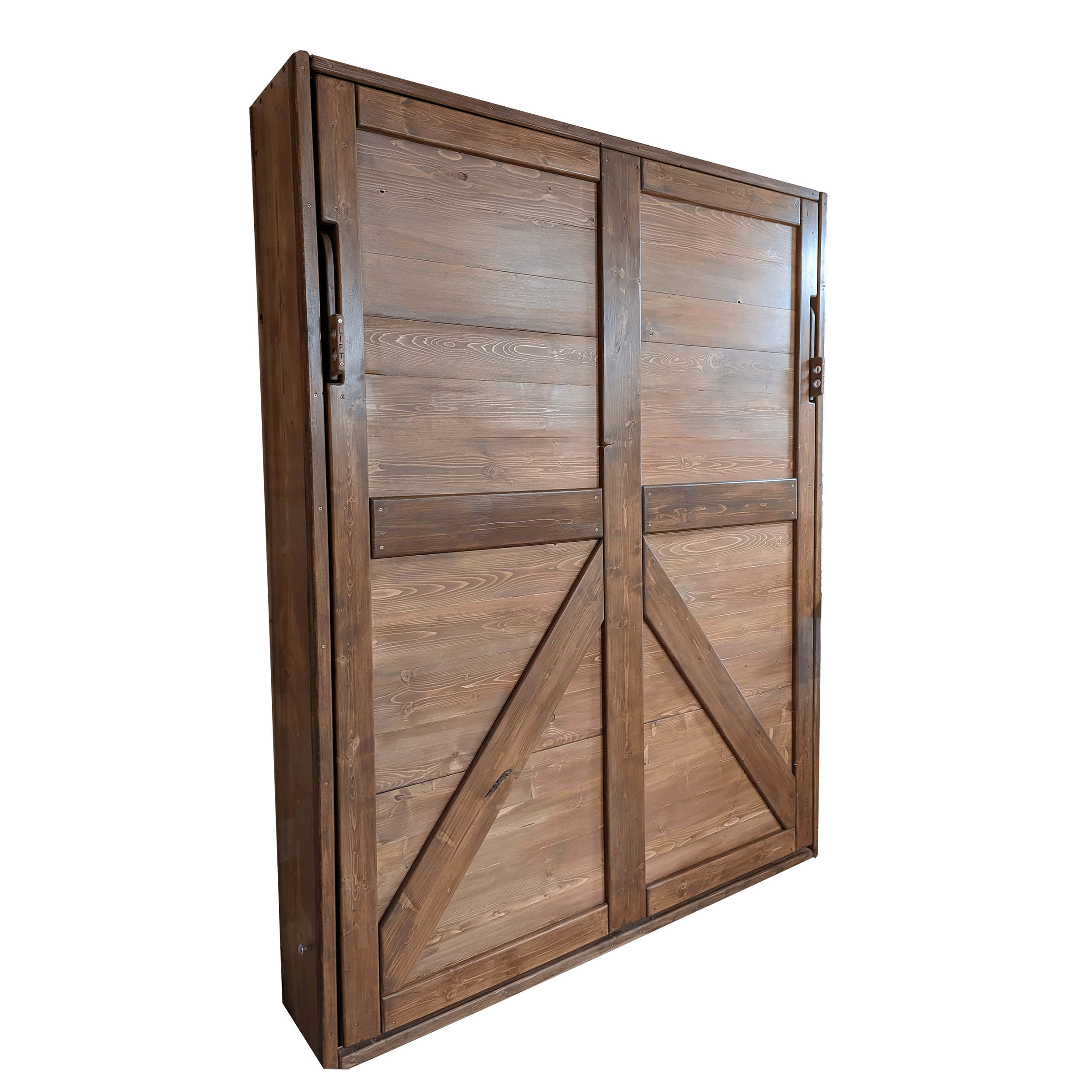 Double Murphy Bed - Earthy Tones - Kootenay Murphy Beds