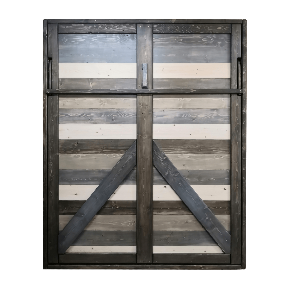 Blue Signature Double Murphy Solid Wood Hidden Bed