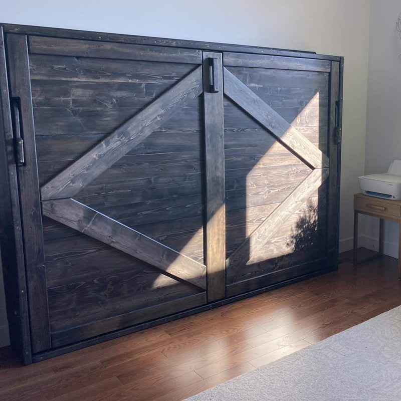 Horizontal Murphy Bed - Charcoal - Kootenay Murphy Beds