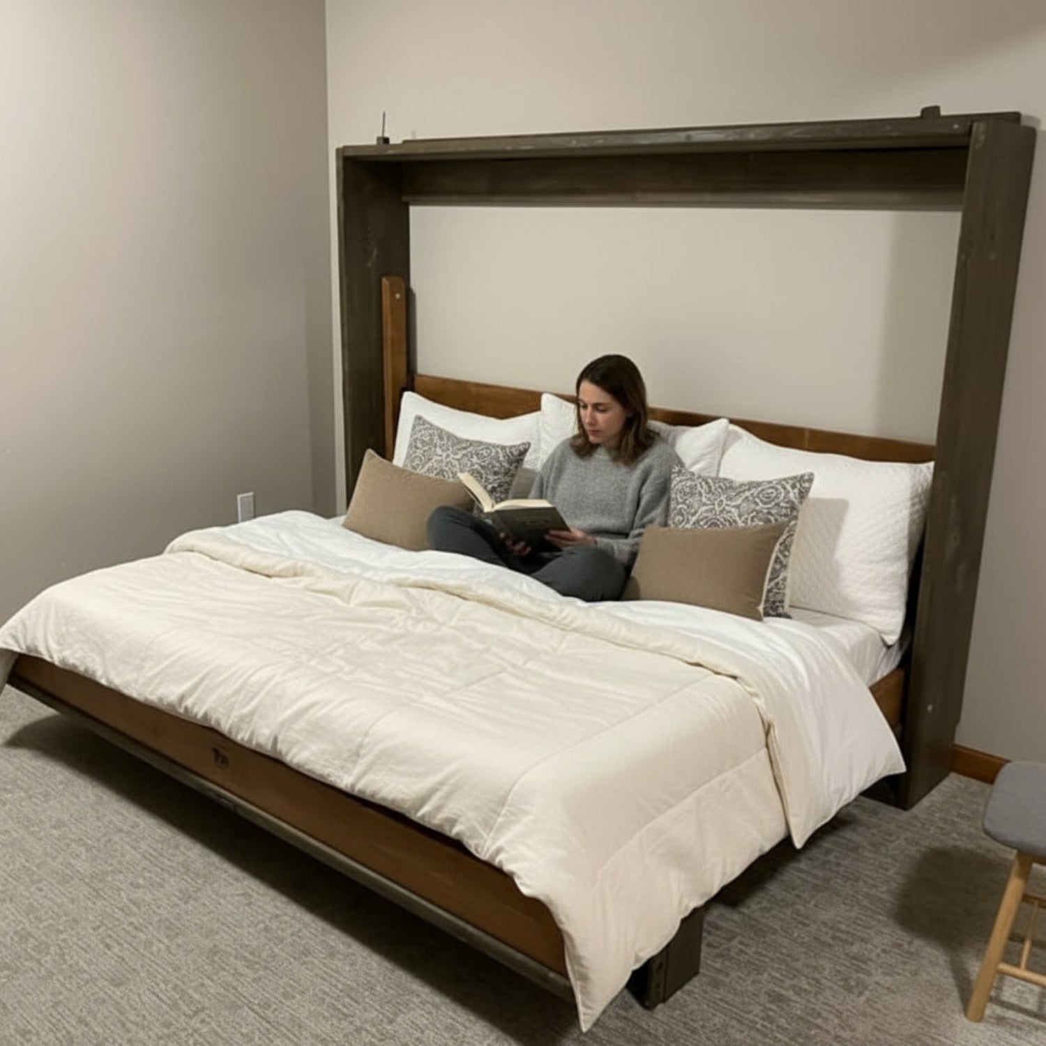 Horizontal Murphy Bed - "Custom" Mountain Peak - Kootenay Murphy Beds