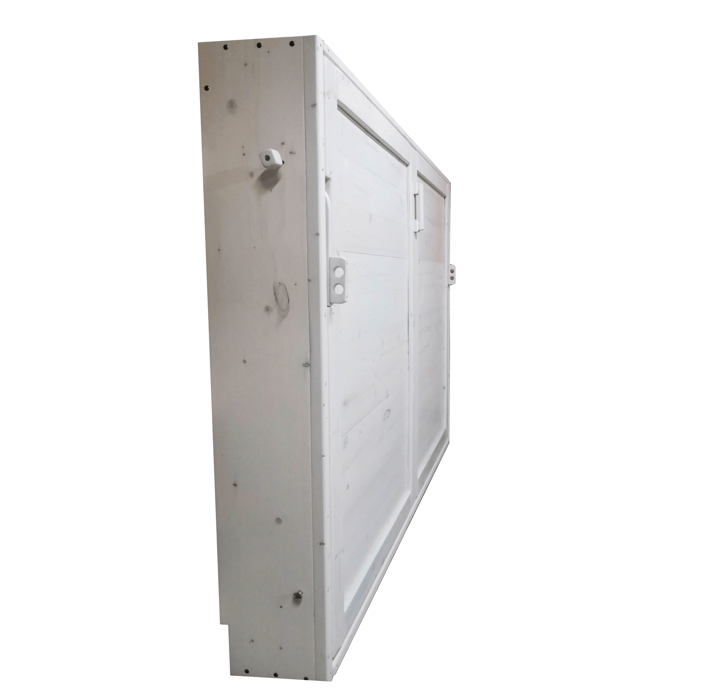 White Horizontal Murphy Bed Canadian Real Wood Wall Beds