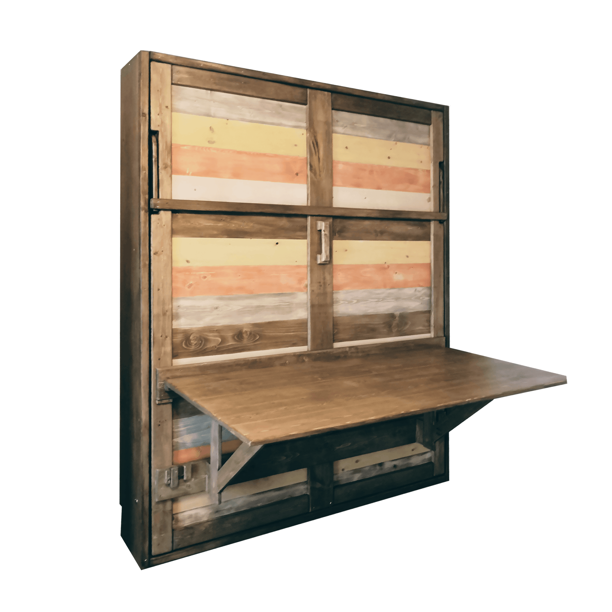 Red Signature Vertical Murphy Bed Locally Handmade