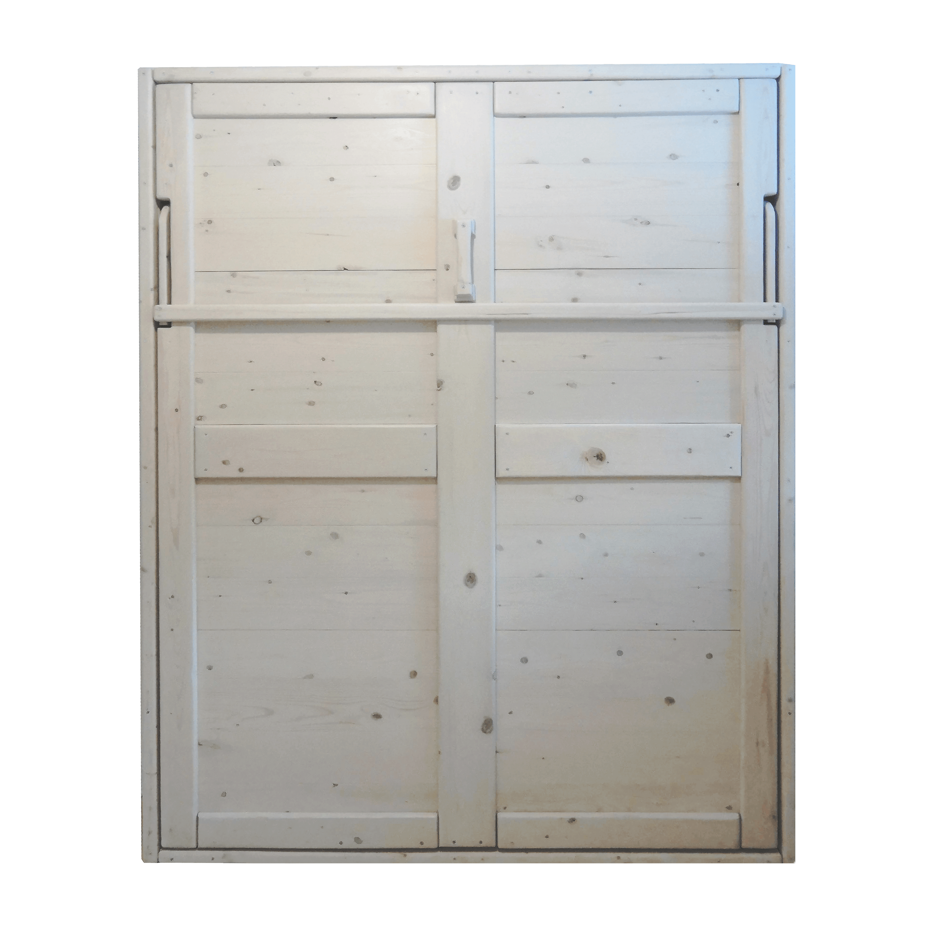 Queen Murphy Bed - White Wash