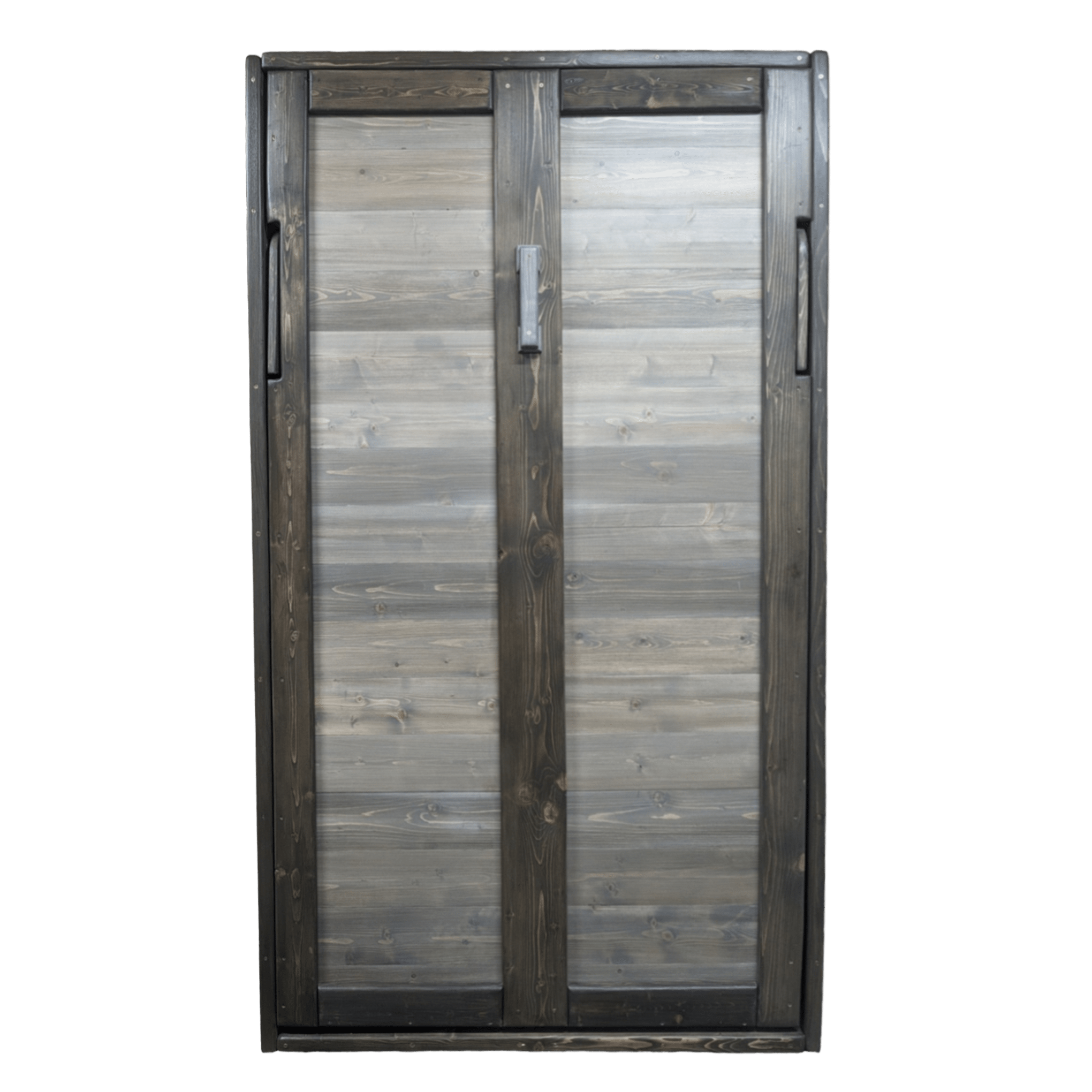 Twin Vertical Murphy Bed - Dirty Gray - Kootenay Murphy Beds