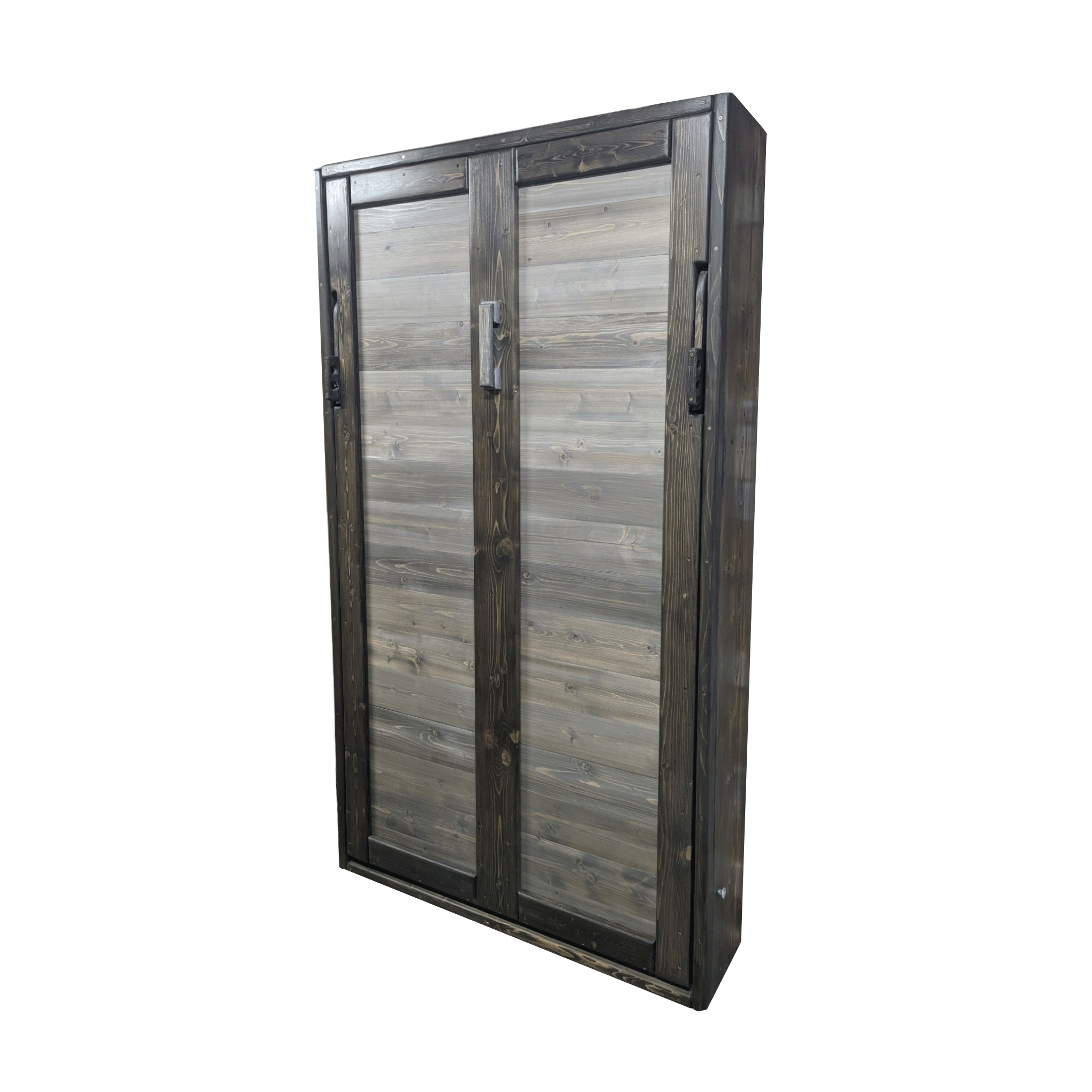 Twin Vertical Murphy Bed - Dirty Gray - Kootenay Murphy Beds