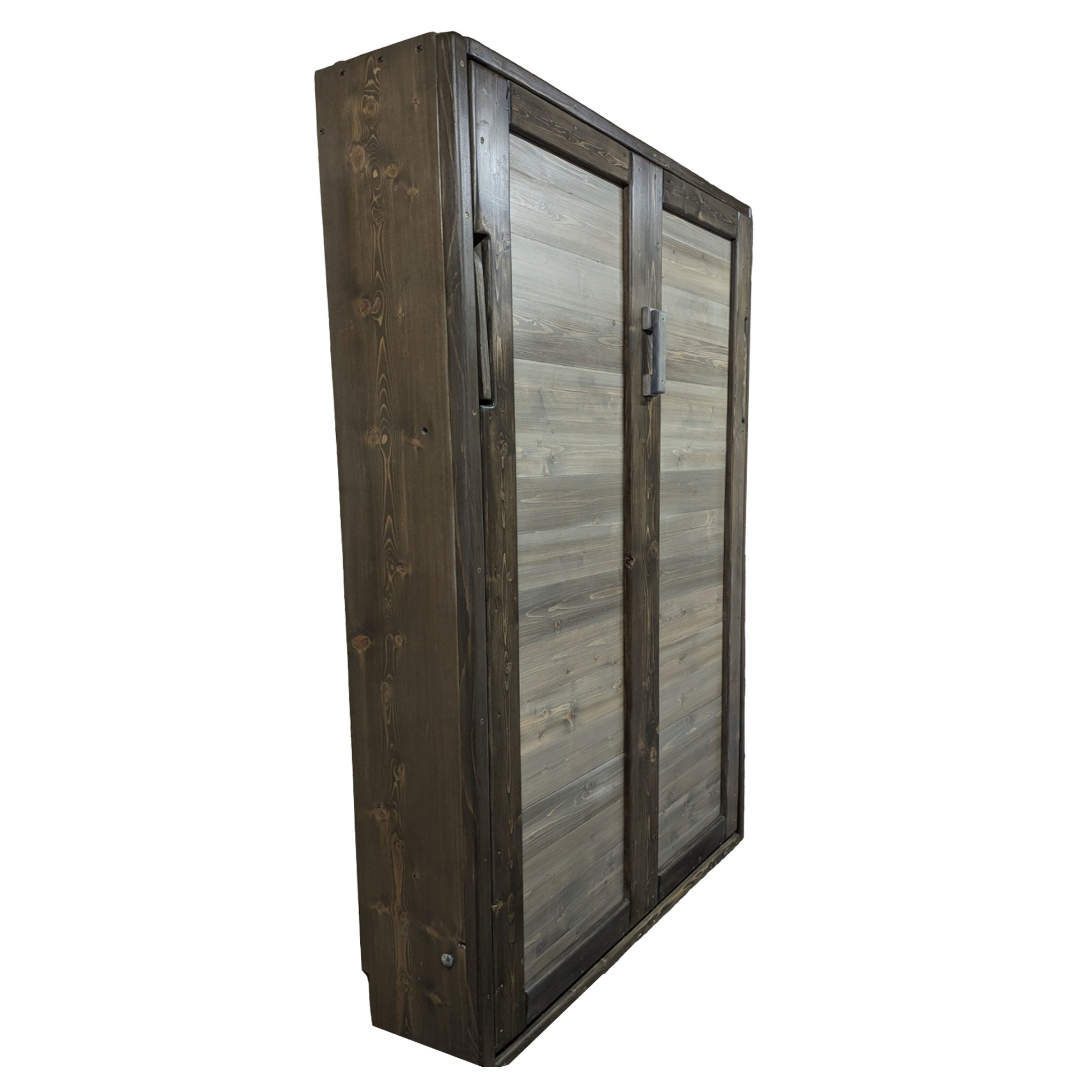 Twin Vertical Murphy Bed - Dirty Gray - Kootenay Murphy Beds